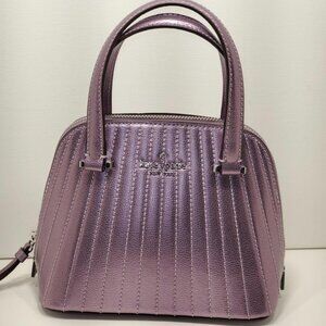 Kate Spade New York Patterson Drive Mini Dome Satchel Beautiful Purple Color
